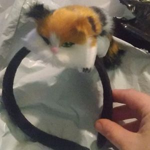 Hang tight kitty headband